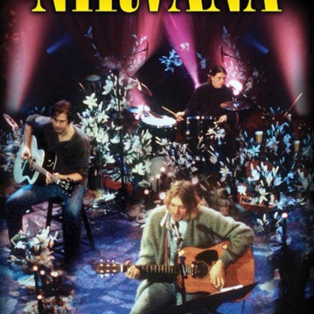 NIRVANA Acoustic Stage Tee — Yellow, Blue, Green, Black Poster